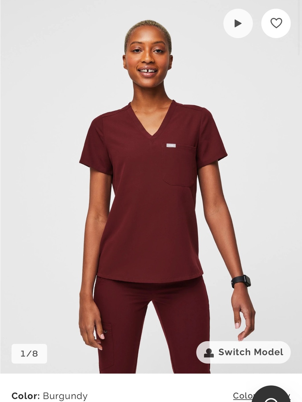 Figs Burgundy Set